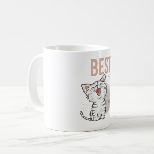 Katze lustig kaffeetasse (Vorderseite Links)