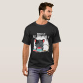 Katze macht Backkoch oder Bäcker T-Shirt (Vorne ganz)