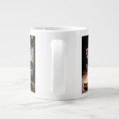 Katze macht Kaffee Jumbo-Tasse (Rückseite)