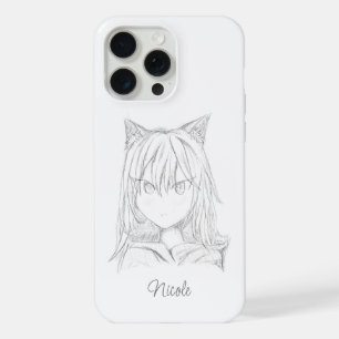 Katze Mädchen  iPhone 15 Pro Max Hülle