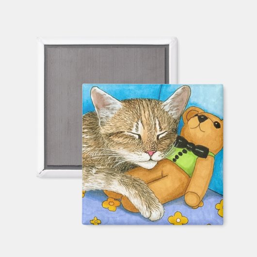 Katze Magnet (Vorderseite/Rückseite)