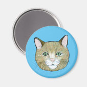 Katze Magnet (Vorderseite/Rückseite)
