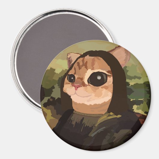 Katze Magnet (Vorderseite/Rückseite)