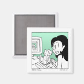 Katze Magnet (Vorderseite/Rückseite)