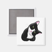 Katze Magnet (Vorderseite/Rückseite)