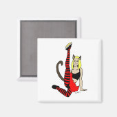 Katze magnet (Vorderseite/Rückseite)