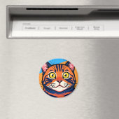 Katze, Makrele, Hauskatze Magnet (In Situ (Geschirrspüler))