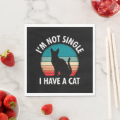 Katze Mama Ich bin kein Single Frauen Serviette (Beispiel)