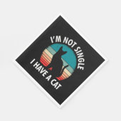 Katze Mama Ich bin kein Single Frauen Serviette (Ecke)