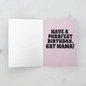 KATZE MAMA KUNSTKARTE BIRTHDAY KARTE GEEIGNET FÜR  (Innenseite)