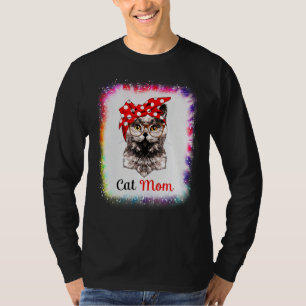 Katze Mama Liebe R Papa Junge Mädchen Tie Dye Ble T-Shirt