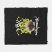 Katze Mama Muttertag Geschenke Sonnenblume Himalay Fleecedecke (Vorderseite (Horizontal))