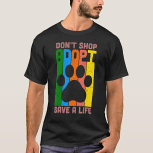 Katze Mama Retcuted Animals Animal Rescue Rett Kat T-Shirt