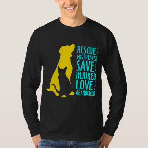 Katze Mama Retcuted Animals Animal Rescue Rett Kat T-Shirt