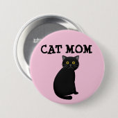 KATZE-MAMA (SCHWARZE KATZE) BUTTON (Vorne & Hinten)