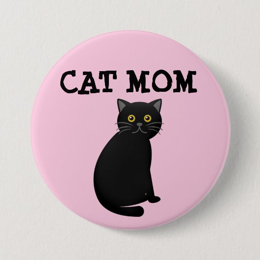 KATZE-MAMA (SCHWARZE KATZE) BUTTON (Vorderseite)