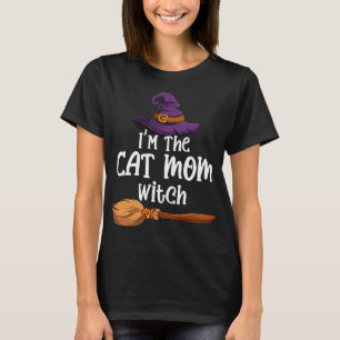 Katze Mama Witz Witziges Halloween Kostümhut & Bro T-Shirt