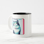 Katze Manchester in Gläsern Zweifarbige Tasse (Vorderseite Links)