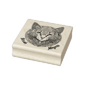 Katze Mandala Gummistempel (Stempel)