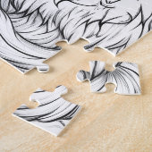 Katze Mandala unter magischem Sternenhimmel Puzzle (Seite)