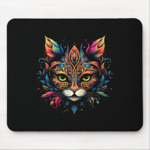 Katze Mardi Gras 1 Mousepad