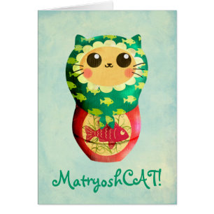 Katze Matryoshka Puppe