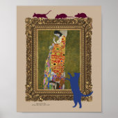 Katze, Mäuse, Kunstkunst und Spaß, Poster (Vorne)
