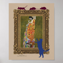 Katze, Mäuse, Kunstkunst und Spaß, Poster