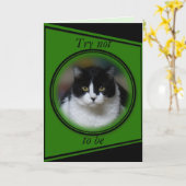 Katze, maximales 1 - fertigen Sie für jede Karte (Gelbe Blume)