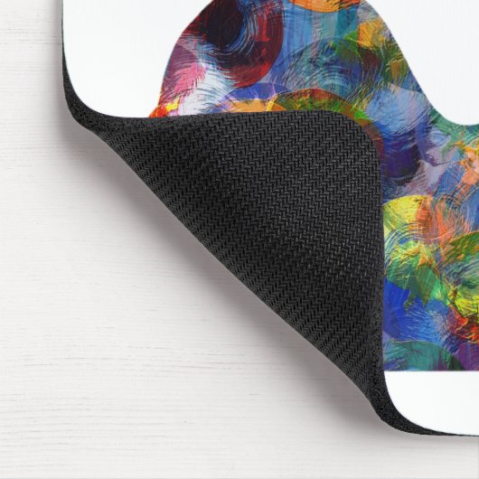 Katze mehrfarbiges Mousepad (Ecke)