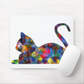 Katze mehrfarbiges Mousepad (Mit Mouse)
