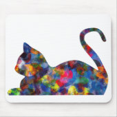 Katze mehrfarbiges Mousepad (Vorne)