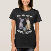 KATZE - MEINE KATZEN SIND MEINE EHRENSTUDENTEN T - T-Shirt (Vorderseite)