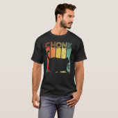 Katze Meme Vintage Chonk Katze Katze T-Shirt (Vorne ganz)