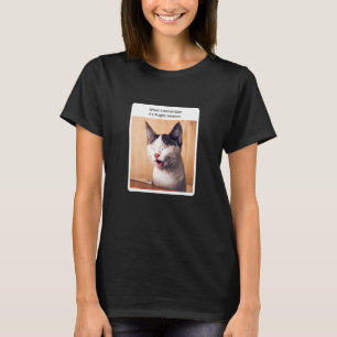 Katze Meme Wenn ich mich an Rugby-Saison Fußball e T-Shirt