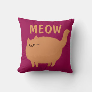 KATZE MEOW REVERSIBLE PURTPINK DURCH PILLOW KISSEN