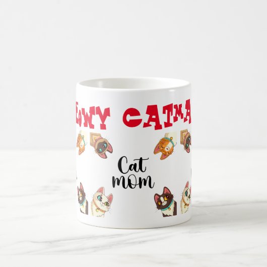 Katze Meowy Catmas Kaffeetasse (Mittel)