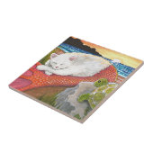 Katze Mermaid 26 Merkitty am Strand mit Schildkröt Fliese (Seite)