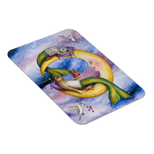 Katze Mermaid 29 Magnet (Rechte Seite)