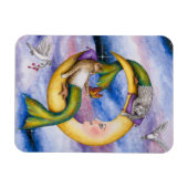 Katze Mermaid 29 Magnet (Horizontal)