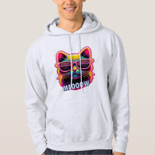 Katze Miau mit Sonnenbrille T-Shirt Hoodie