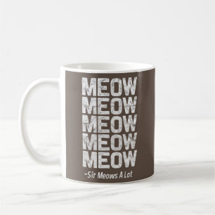 Katze Miau Sir Miauzt Viel Kätzchen Kitty Besitzer Kaffeetasse