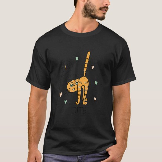 Katze Miauen Niedlich T-Shirt (Vorderseite)