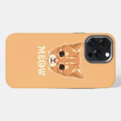 Katze Miaut iPhone Hülle (Rückseite (Horizontal))