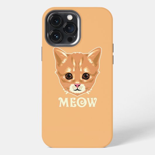 Katze Miaut iPhone Hülle (Rückseite)