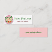 katze mini visitenkarte (Vorne/Hinten)