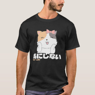 Katze Mir ist es egal in japanischen Katzen T-Shirt