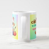 Katze mit Apple-85242 Jumbo-Tasse (Rückseite)