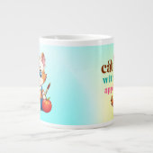 Katze mit Apple-85242 Jumbo-Tasse (Vorderseite)