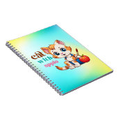 Katze mit Apple-85242 Notizblock (Rechte Seite)